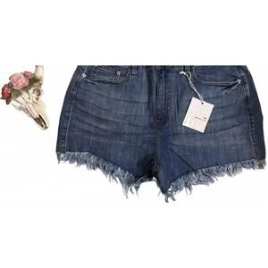 NEW CURVE MARKET women's ariana shorts in denim blue